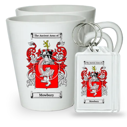 Mowbury Pair of Latte Mugs and Pair of Keychains