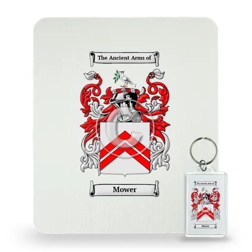 Mower Mouse Pad and Keychain Combo Package