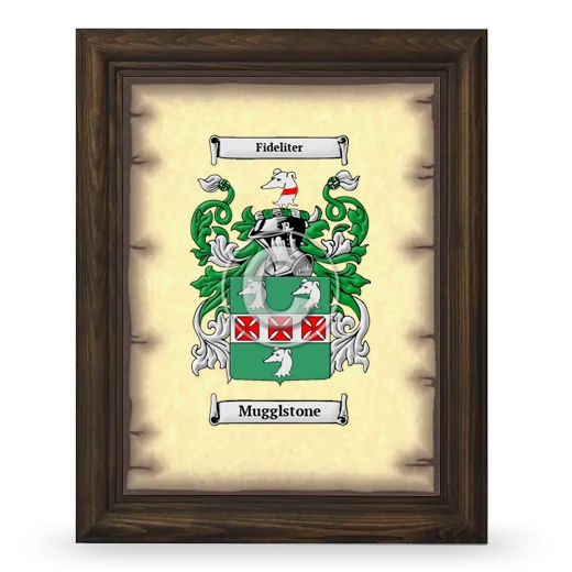 Mugglstone Coat of Arms Framed - Brown