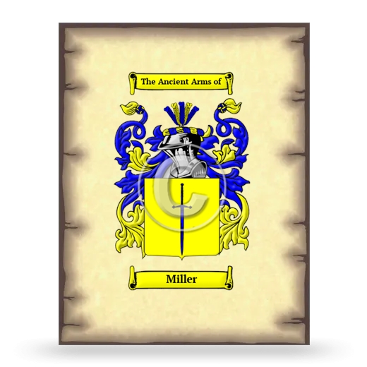 Miller Coat of Arms Print