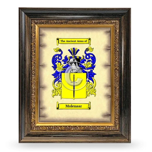 Molenaar Coat of Arms Framed - Heirloom