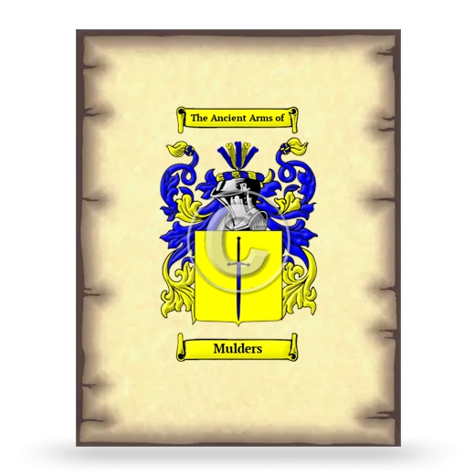 Mulders Coat of Arms Print