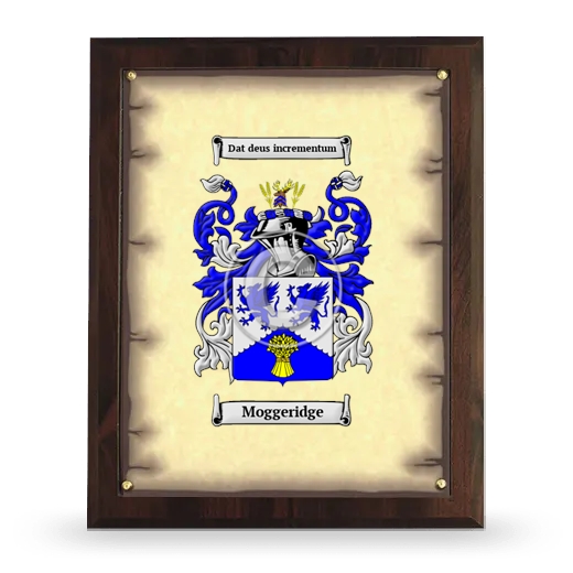 Moggeridge Coat of Arms Plaque