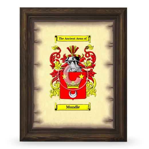 Mundle Coat of Arms Framed - Brown