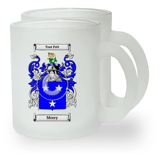 Morry Pair of Frosted Glass Mugs