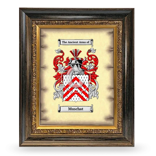 Muschat Coat of Arms Framed - Heirloom