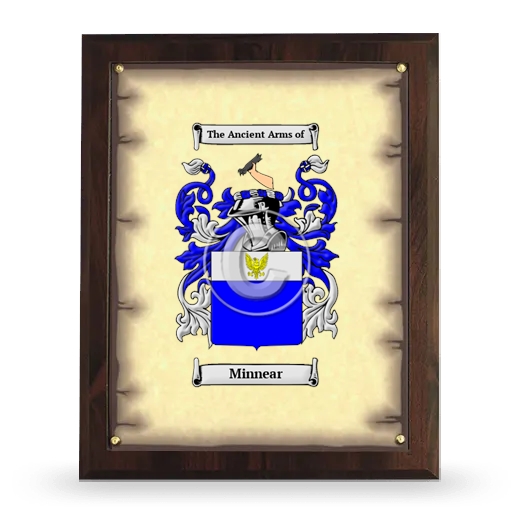 Minnear Coat of Arms Plaque