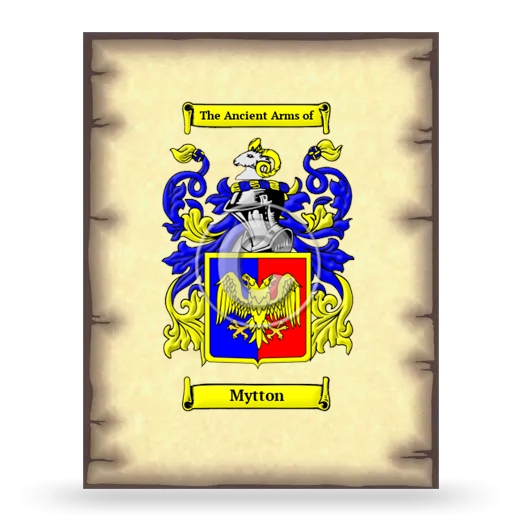Mytton Coat of Arms Print