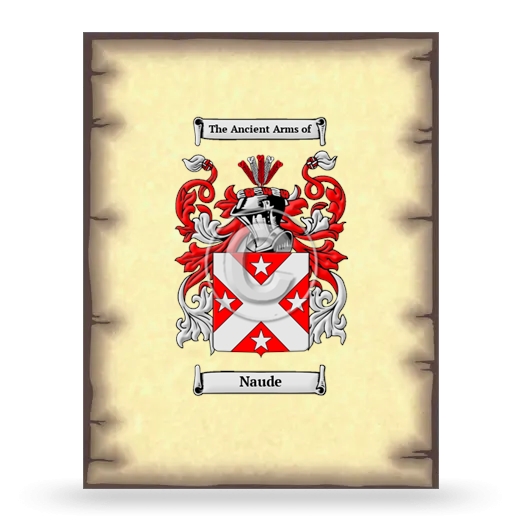 Naude Coat of Arms Print