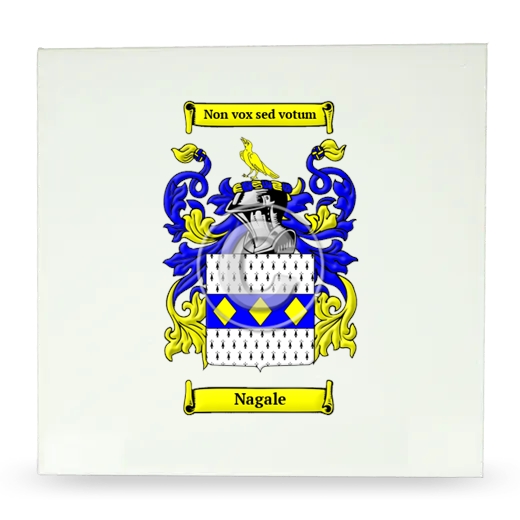 Nagale Large Ceramic Tile with Coat of Arms