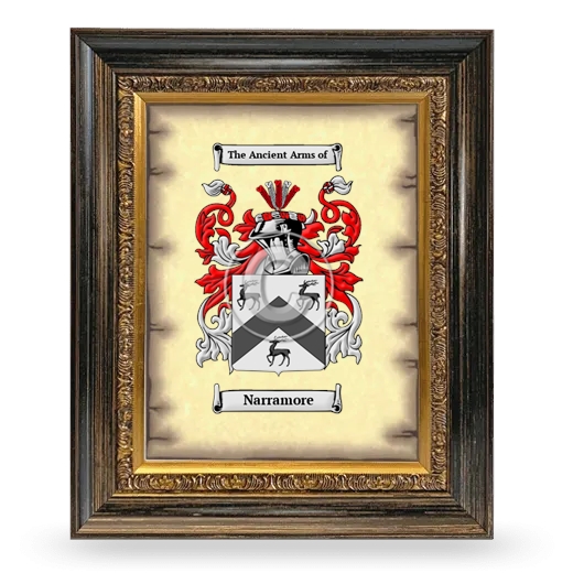 Narramore Coat of Arms Framed - Heirloom