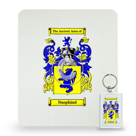 Nanphind Mouse Pad and Keychain Combo Package