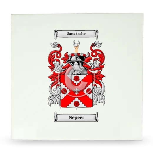 Nepeer Large Ceramic Tile with Coat of Arms