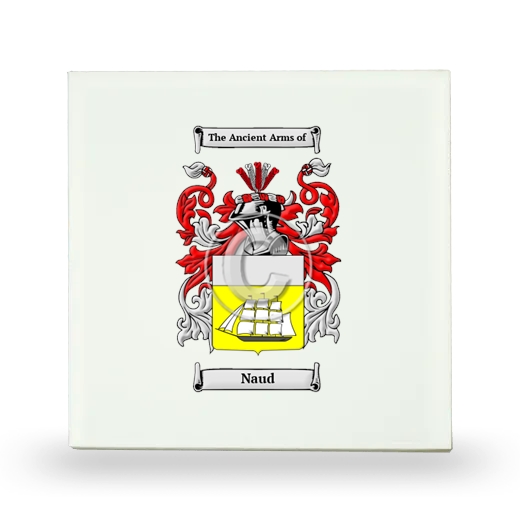 Naud Small Ceramic Tile with Coat of Arms