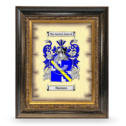 Nazzaro Coat of Arms Framed - Heirloom