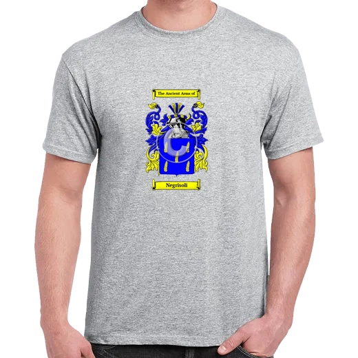 Negrisoli Grey Coat of Arms T-Shirt
