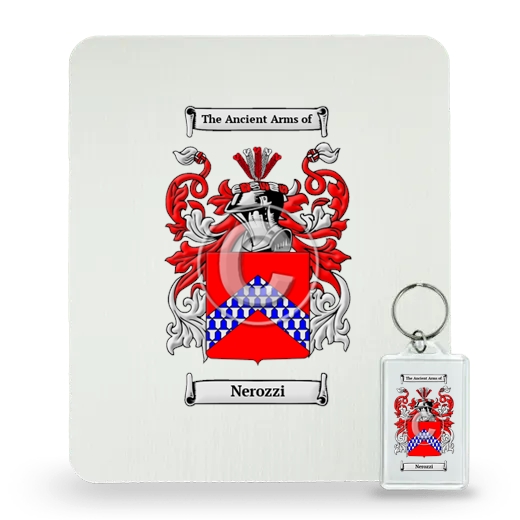 Nerozzi Mouse Pad and Keychain Combo Package