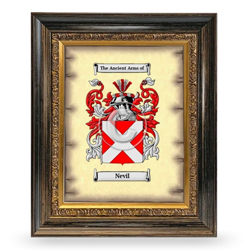 Nevil Coat of Arms Framed - Heirloom