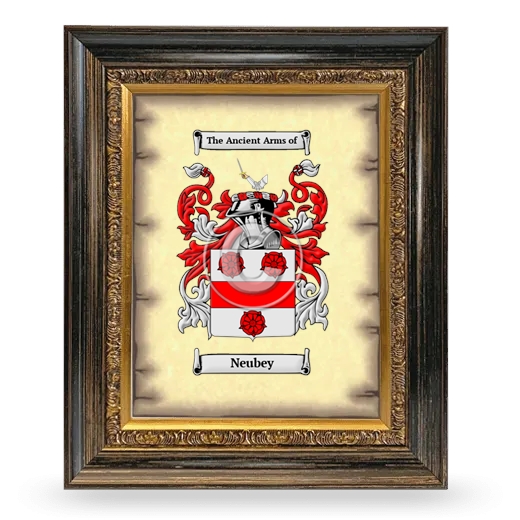 Neubey Coat of Arms Framed - Heirloom