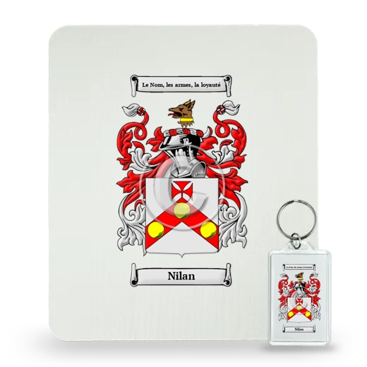 Nilan Mouse Pad and Keychain Combo Package