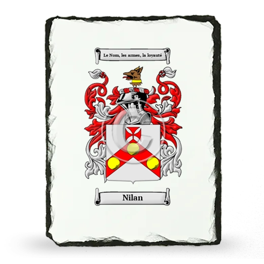 Nilan Coat of Arms Slate