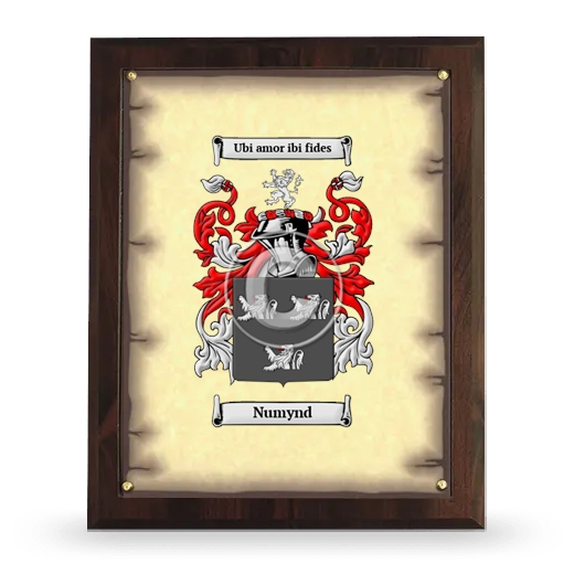 Numynd Coat of Arms Plaque