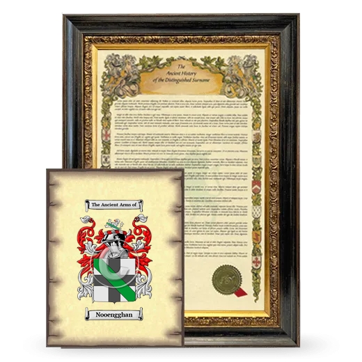 Nooengghan Framed History and Coat of Arms Print - Heirloom