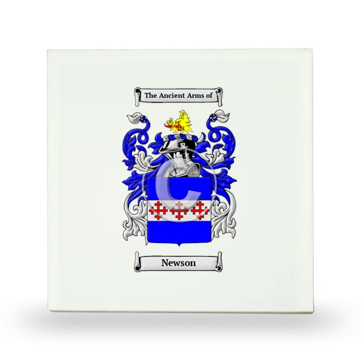 Newson Small Ceramic Tile with Coat of Arms