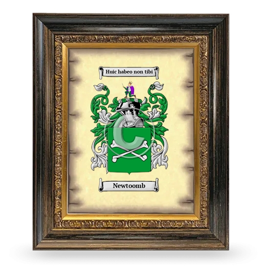 Newtoomb Coat of Arms Framed - Heirloom