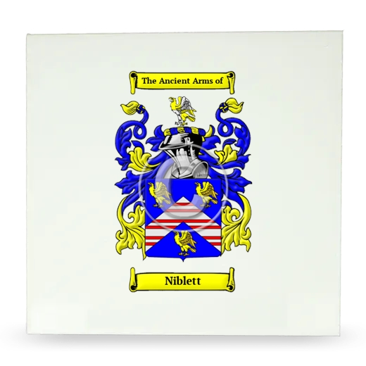 Niblett Large Ceramic Tile with Coat of Arms
