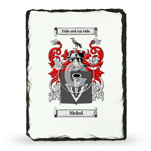 Nickol Coat of Arms Slate