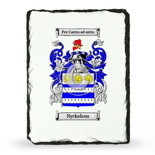 Nyckalson Coat of Arms Slate