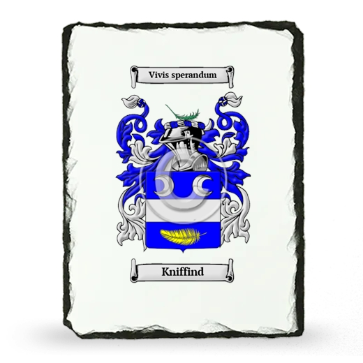 Kniffind Coat of Arms Slate