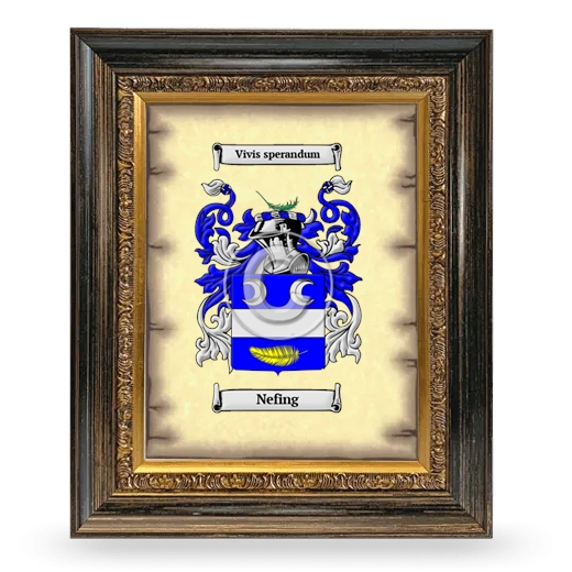 Nefing Coat of Arms Framed - Heirloom