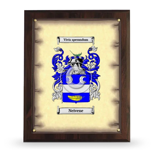 Neivene Coat of Arms Plaque