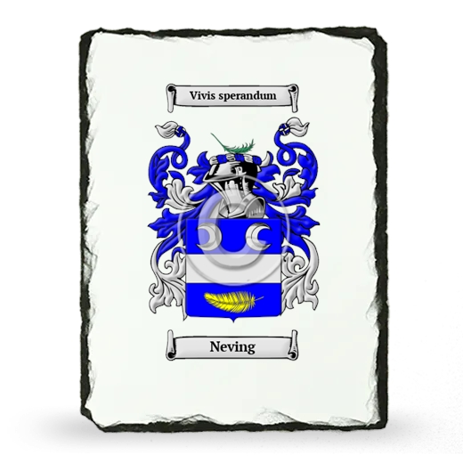 Neving Coat of Arms Slate