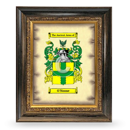 O'Noone Coat of Arms Framed - Heirloom