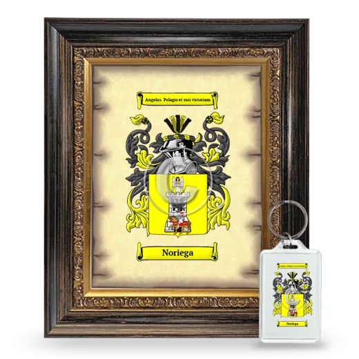 Noriega Framed Coat of Arms and Keychain - Heirloom