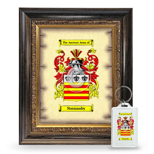 Normanby Framed Coat of Arms and Keychain - Heirloom