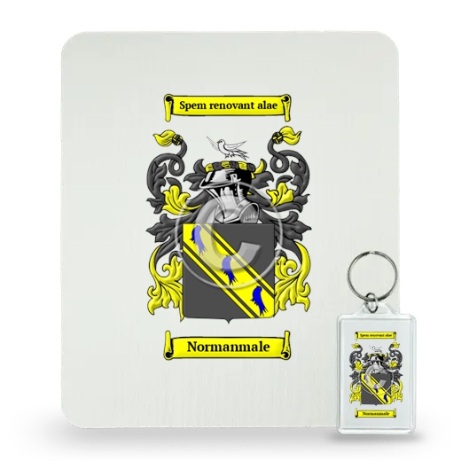 Normanmale Mouse Pad and Keychain Combo Package