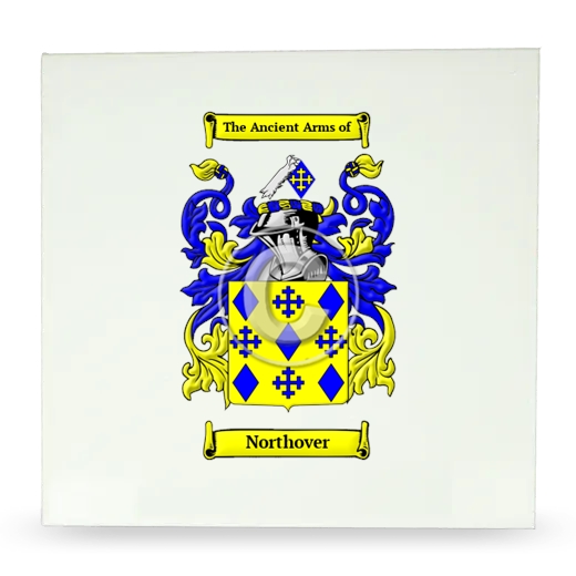 Northover Large Ceramic Tile with Coat of Arms