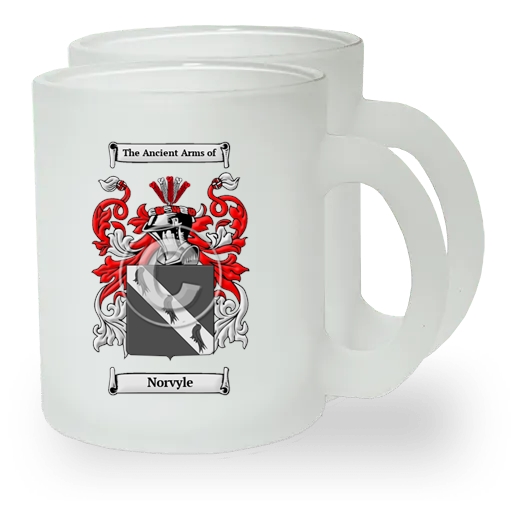 Norvyle Pair of Frosted Glass Mugs