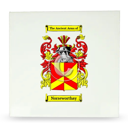 Norseworthay Large Ceramic Tile with Coat of Arms