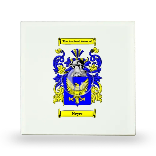 Neyer Small Ceramic Tile with Coat of Arms