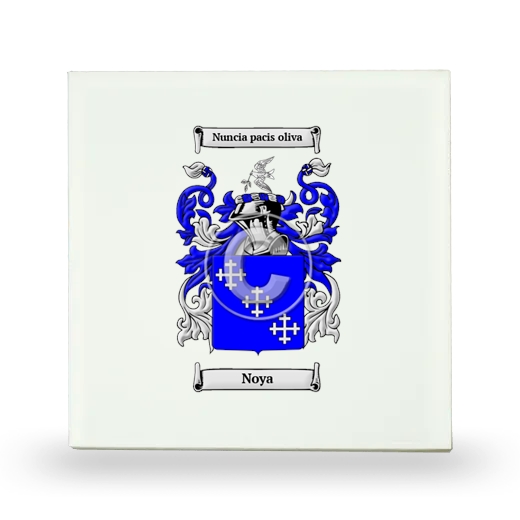 Noya Small Ceramic Tile with Coat of Arms