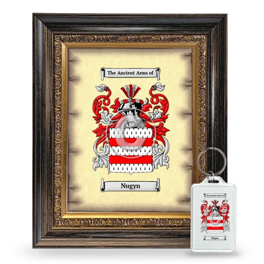 Nugyn Framed Coat of Arms and Keychain - Heirloom