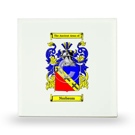 Nusbaum Small Ceramic Tile with Coat of Arms