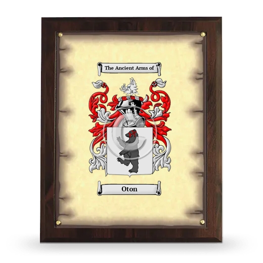 Oton Coat of Arms Plaque