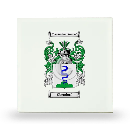 Obendorf Small Ceramic Tile with Coat of Arms