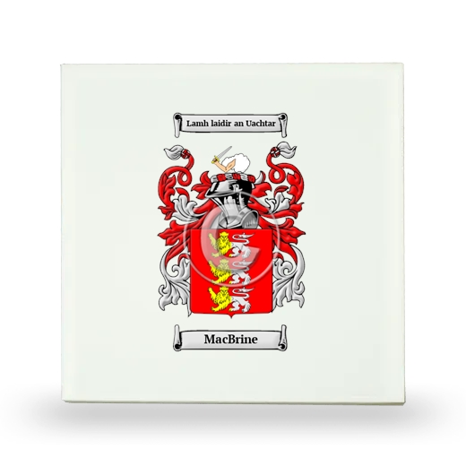 MacBrine Small Ceramic Tile with Coat of Arms